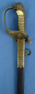 1885 Dated Imperial German Kriegsmarine Officer Ivory Grip Sword