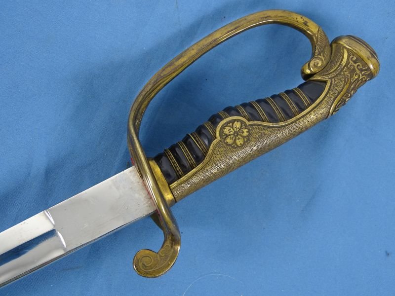 Unusual WWII Japanese Army Company Grade Officer Sword by August Schneider of Berlin — image 7