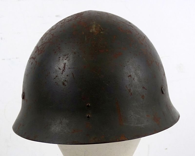 Uncommon WWII Japanese Navy Shipboard Personnel Grey Combat Helmet — image 5