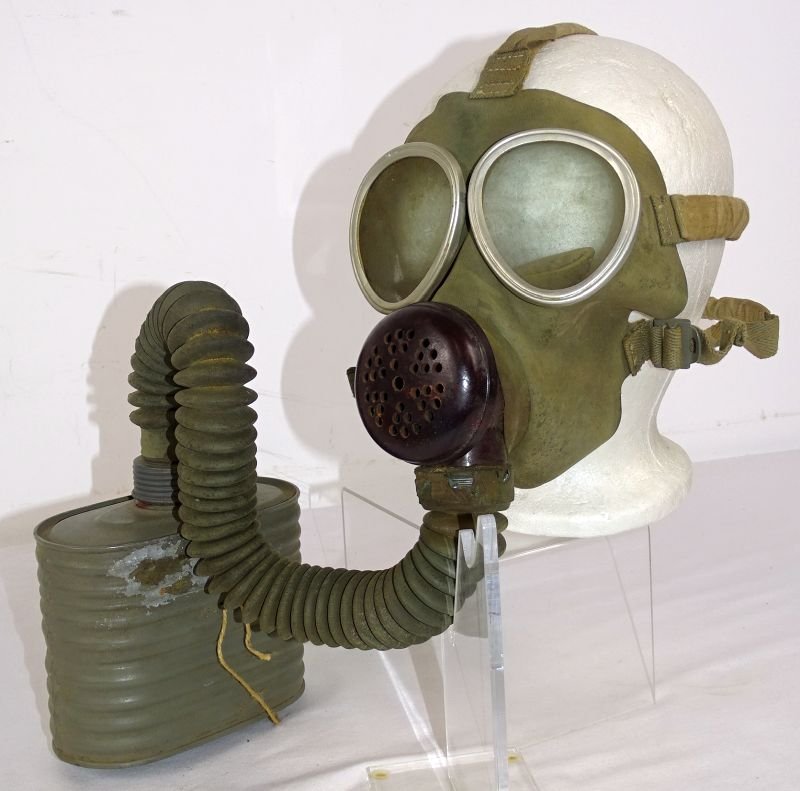 WWII Japanese Navy Gas Mask in Bag — image 2