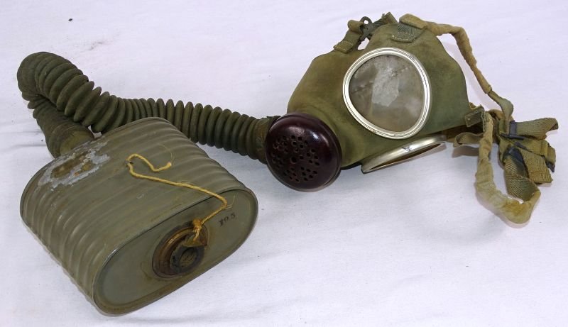 WWII Japanese Navy Gas Mask in Bag — image 5