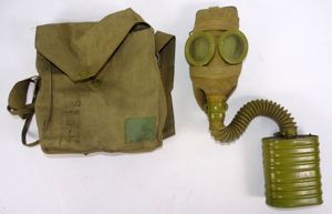 WWII Japanese Army Gas Mask in Carrying Bag Marked 'For …