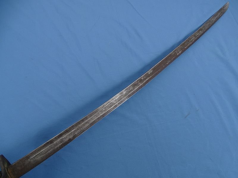Untouched Confederate Civil War Cavalry Saber With Roman Numeral Numbers Under The Guard — image 4