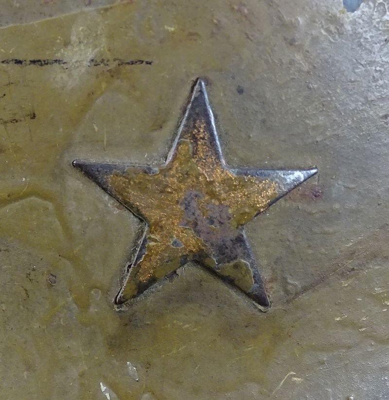 WWII Japanese Army Type 90 Helmet with 2nd Pattern Padded Cloth Combat Cover — image 15