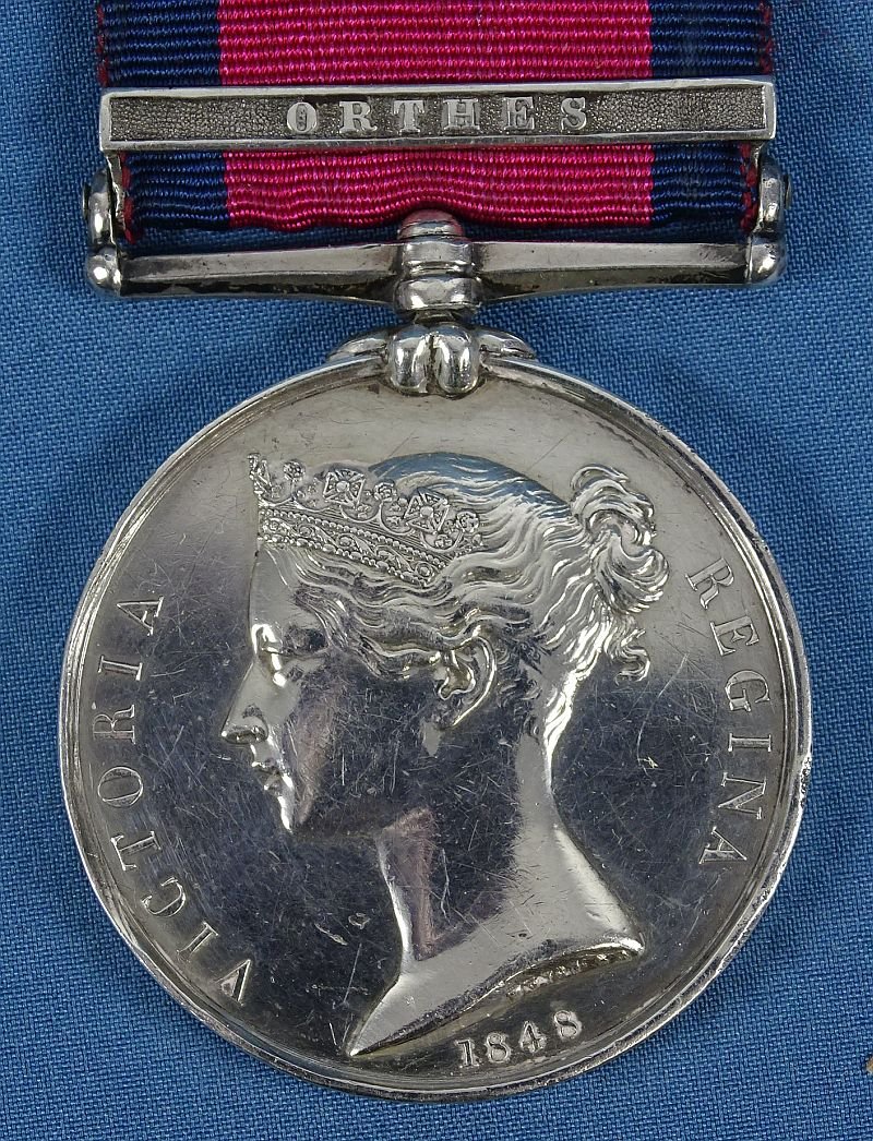 British Napoleonic Military General Service Medal with 'Orthese' Bar for the 6th Regiment of Foot (1st Warwickshire Regiment) — image 2