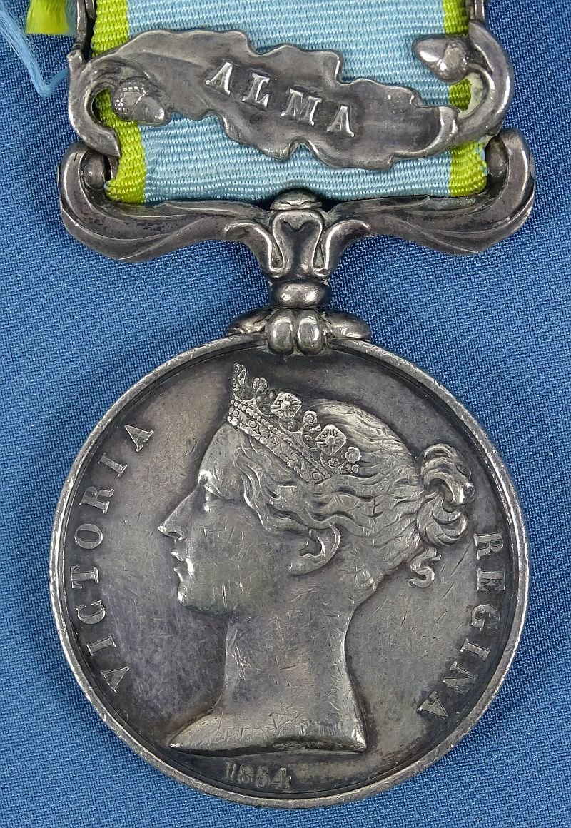 British Crimea Medal with Bars for Sebastopol, Inkermann, and Alma to the 38th (1st Staffordshire) Regiment of Foot — image 2