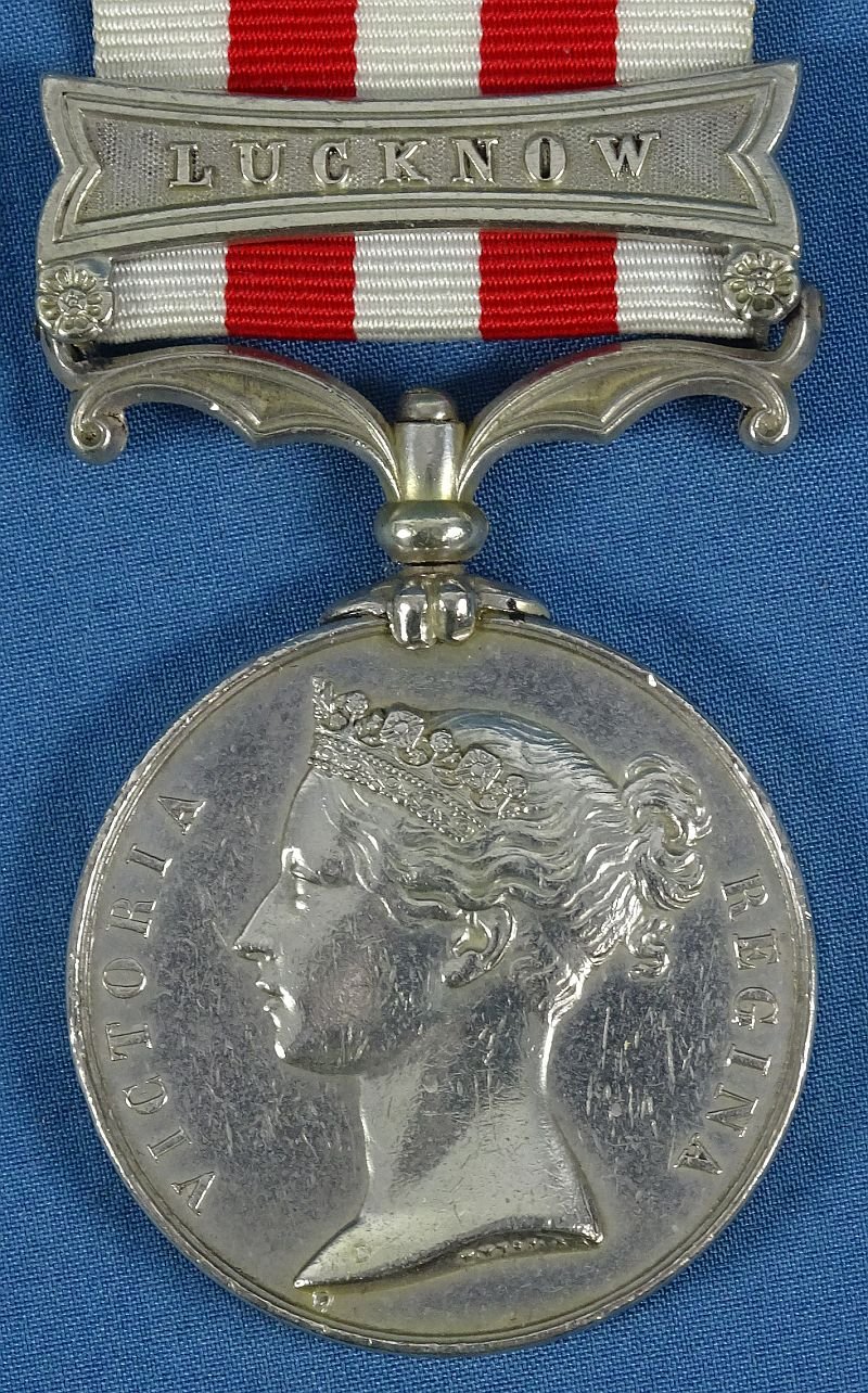 British Indian Mutiny Medal with Lucknow Bar to the 1st Battalion, 10th (North Lincoln) Regiment of Foot — image 2