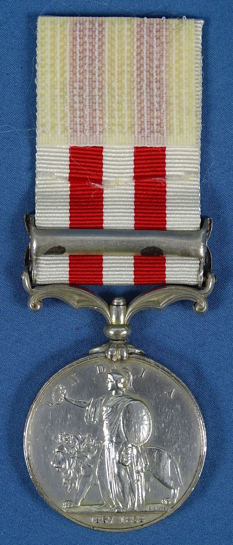 British Indian Mutiny Medal with Lucknow Bar to the 1st Battalion, 10th (North Lincoln) Regiment of Foot — image 3