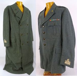 WWII Royal Italian Army Brigadier General Tunic and Matching Overcoat