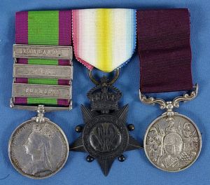 Bar Mounted Three Medal 92nd Highlanders Afghanistan Group with 'Kabul …