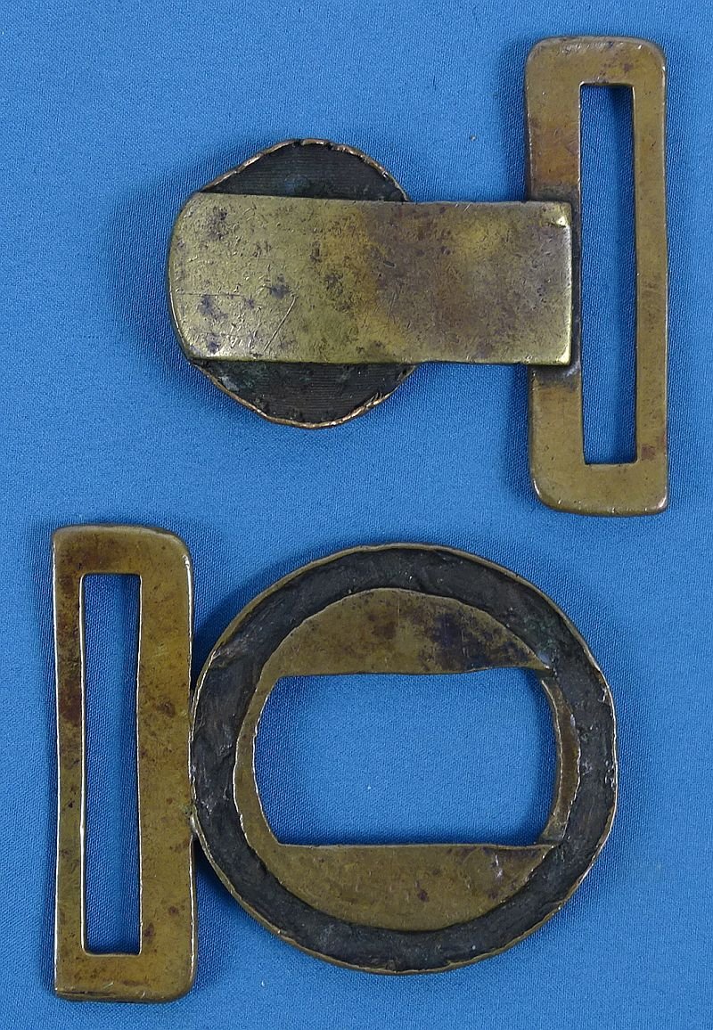 1830's-40's Two Piece Militia American Eagle Belt Plate — image 4