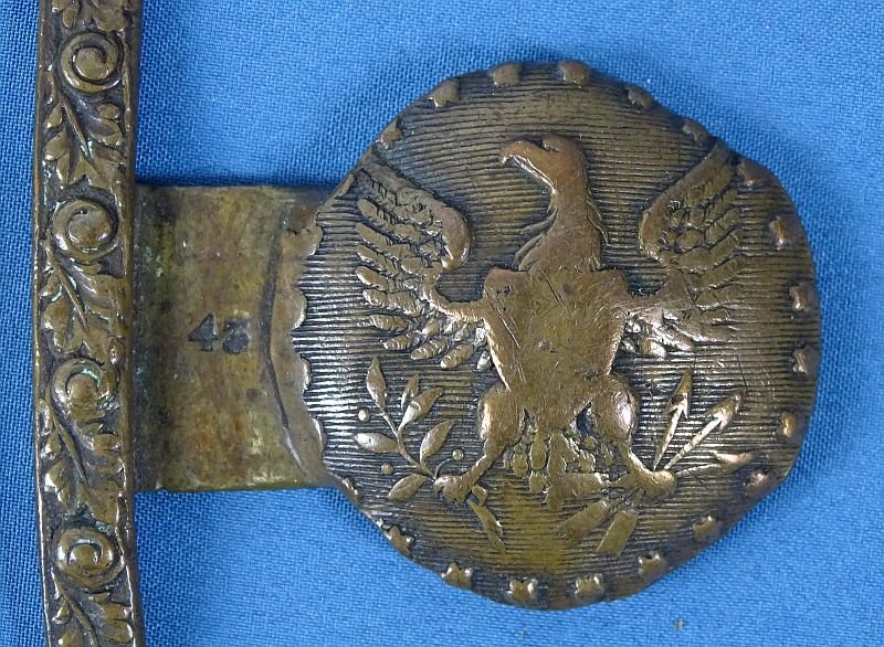 1830's-40's Two Piece Militia American Eagle Belt Plate — image 6