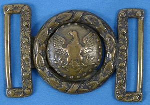 1830's-40's Two Piece Militia American Eagle Belt Plate