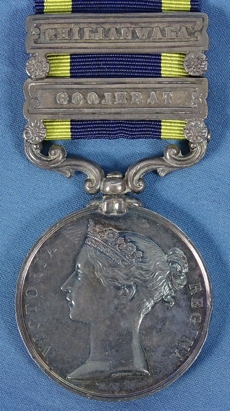 British Named 1848-1849 Army of the Punjab Campaign Medal – H. Arty — image 2