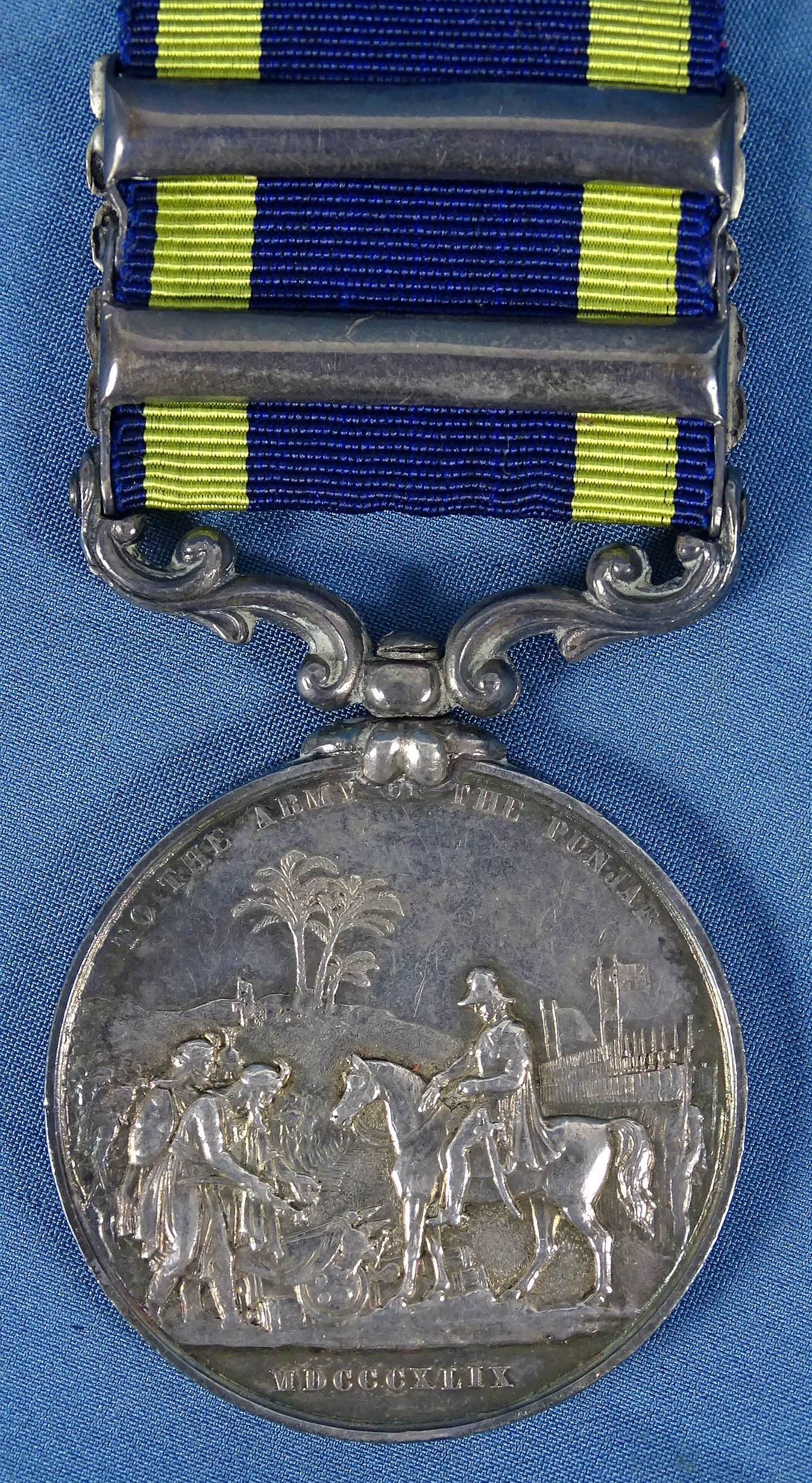 British Named 1848-1849 Army of the Punjab Campaign Medal – H. Arty — image 3