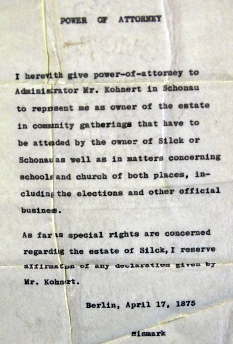 Framed 1875 Document Signed by Otto von Bismarck — image 4