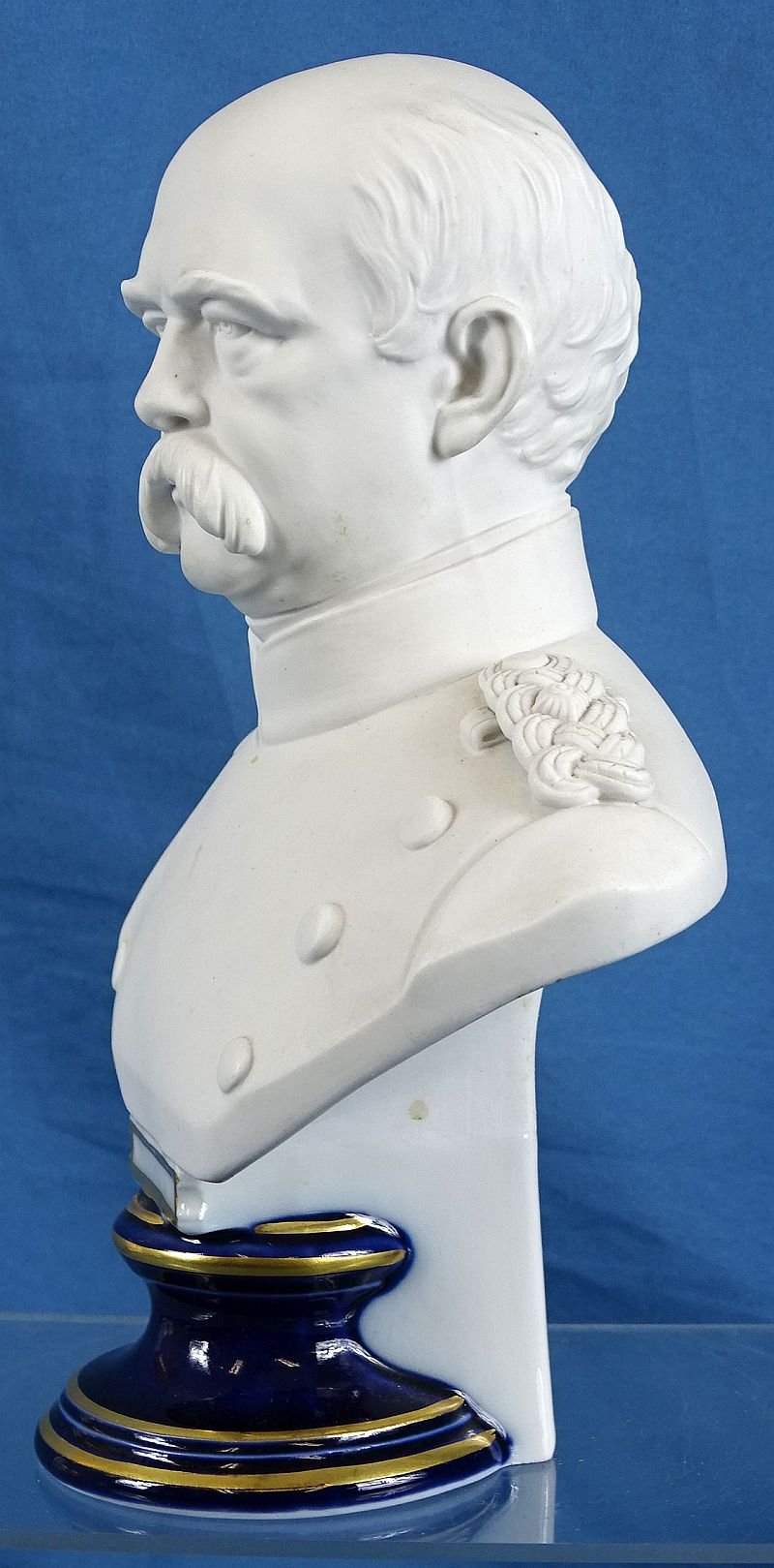 Imperial German KPM Porcelain Bust of Otto Von Bismarck — image 2