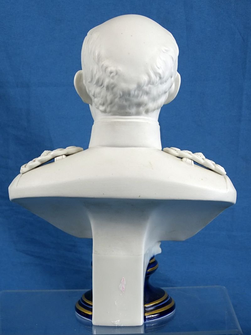 Imperial German KPM Porcelain Bust of Otto Von Bismarck — image 3