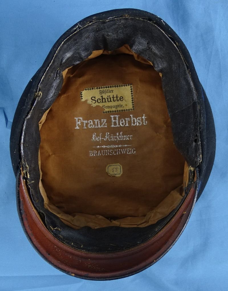 Named Imperial German Brunswick Line Infantry Regiment EM/NCO Visor Cap — image 8