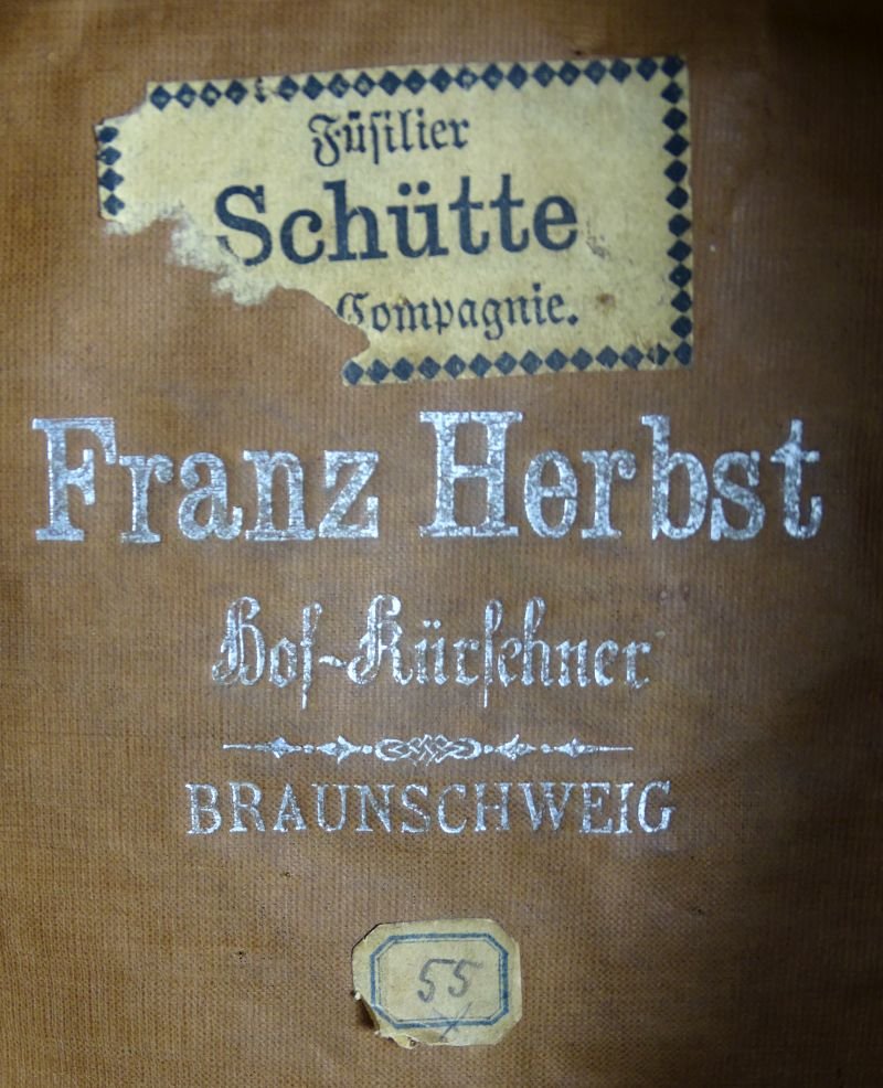 Named Imperial German Brunswick Line Infantry Regiment EM/NCO Visor Cap — image 9