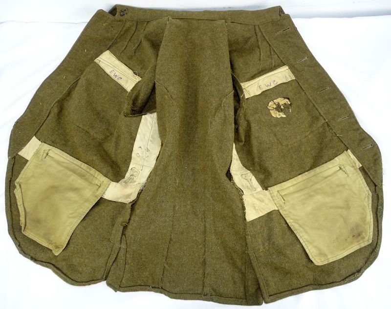 Identified WWI 13th Battalion Black Watch Royal Highlanders of Canada Uniform, Painted Combat Helmet, and Medals Trunk Group — image 10