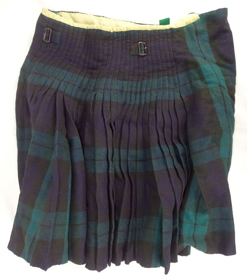 Identified WWI 13th Battalion Black Watch Royal Highlanders of Canada Uniform, Painted Combat Helmet, and Medals Trunk Group — image 13