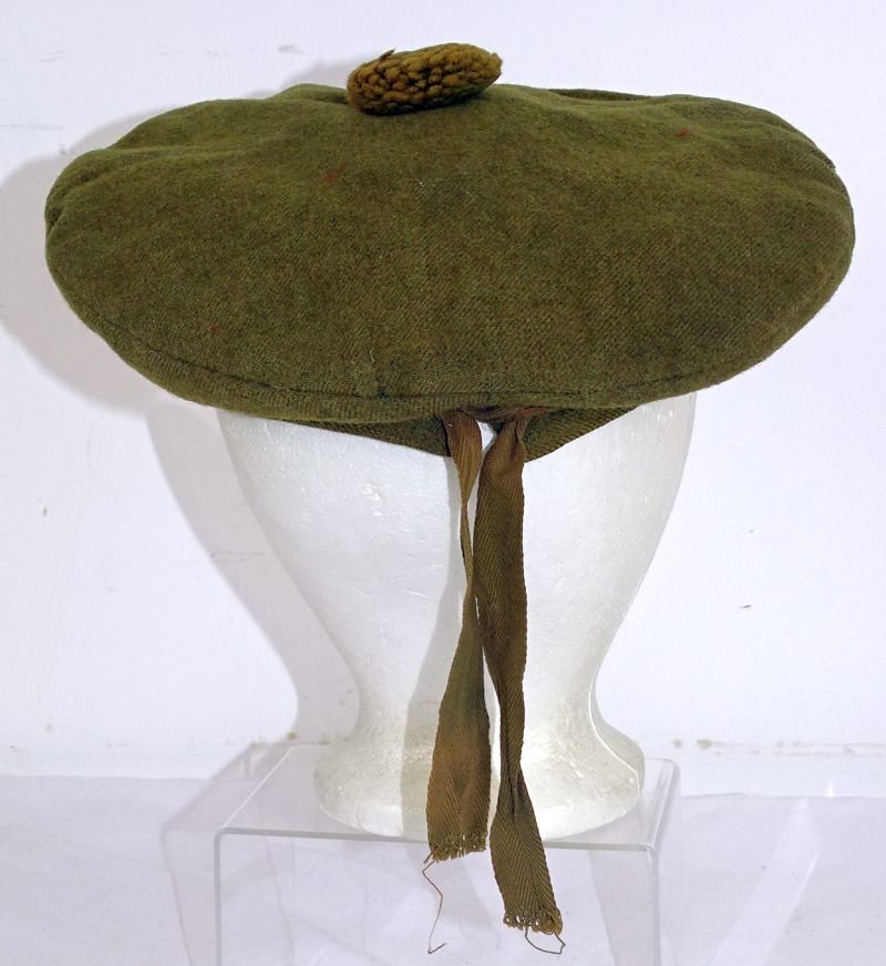 Identified WWI 13th Battalion Black Watch Royal Highlanders of Canada Uniform, Painted Combat Helmet, and Medals Trunk Group — image 24