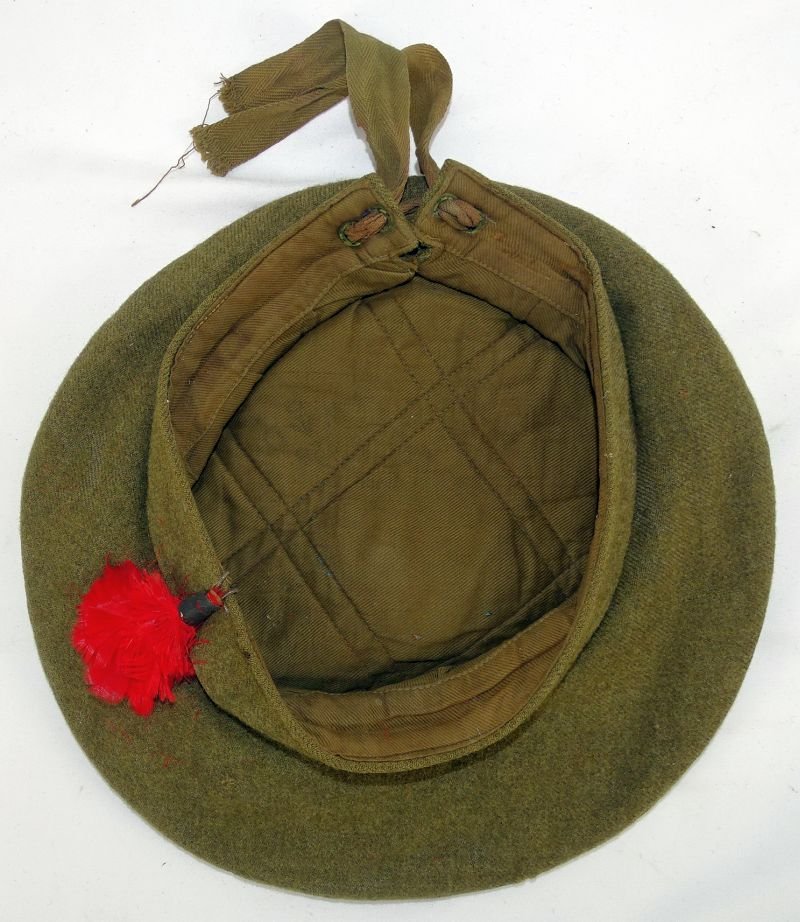 Identified WWI 13th Battalion Black Watch Royal Highlanders of Canada Uniform, Painted Combat Helmet, and Medals Trunk Group — image 27