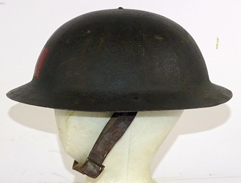 Identified WWI 13th Battalion Black Watch Royal Highlanders of Canada Uniform, Painted Combat Helmet, and Medals Trunk Group — image 32