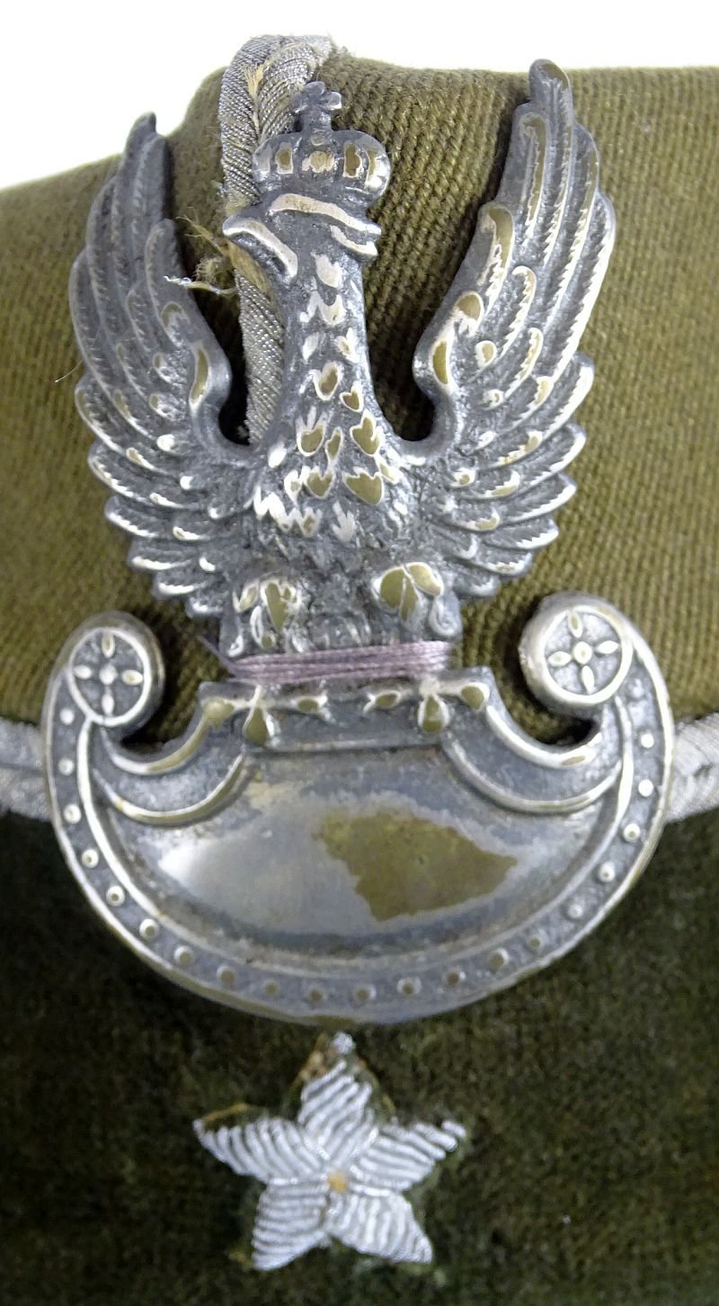 WWII Polish Army Lieutenant Rogatywka Visor Cap — image 3