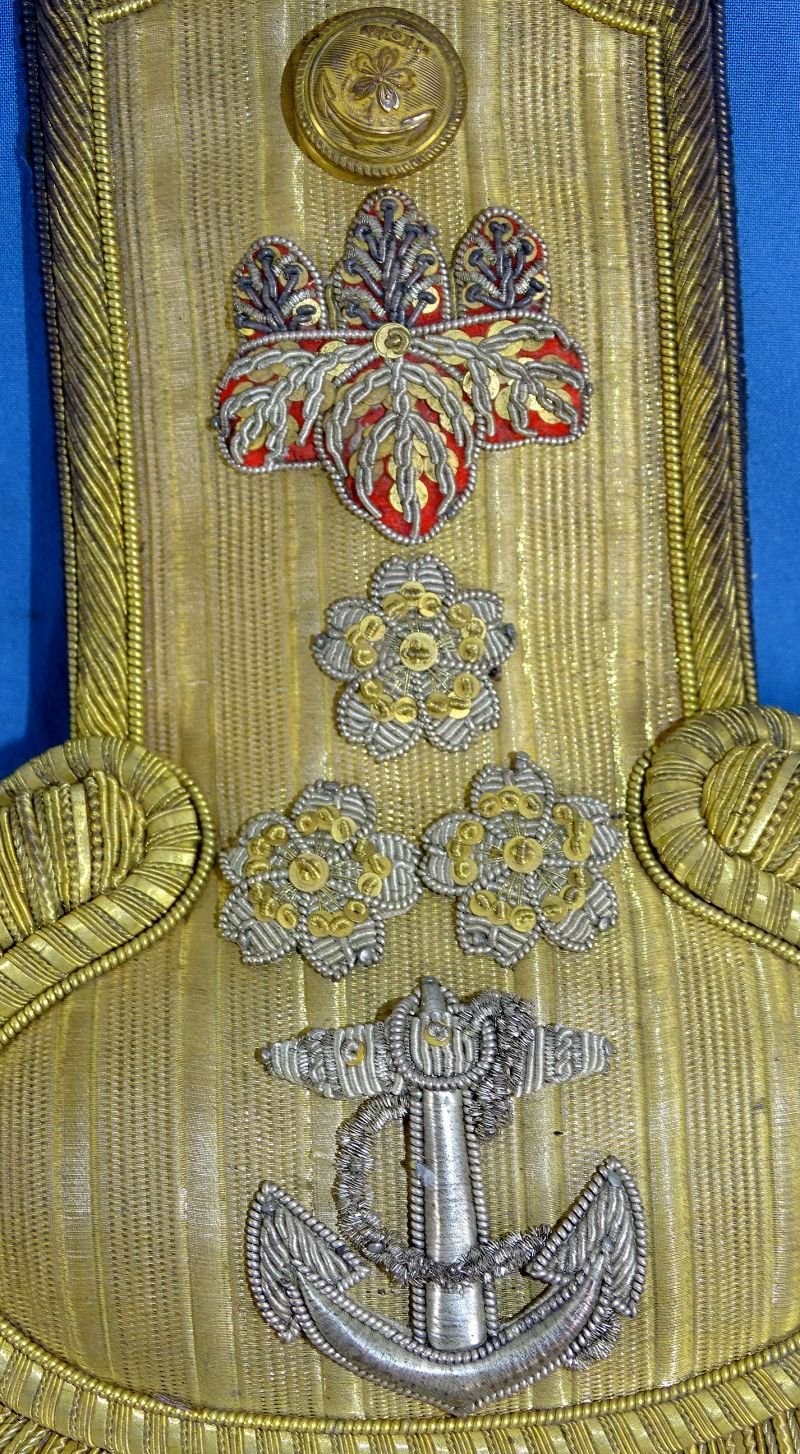 Pair Japanese Navy Vice Admiral's Full Dress Epaulettes — image 3