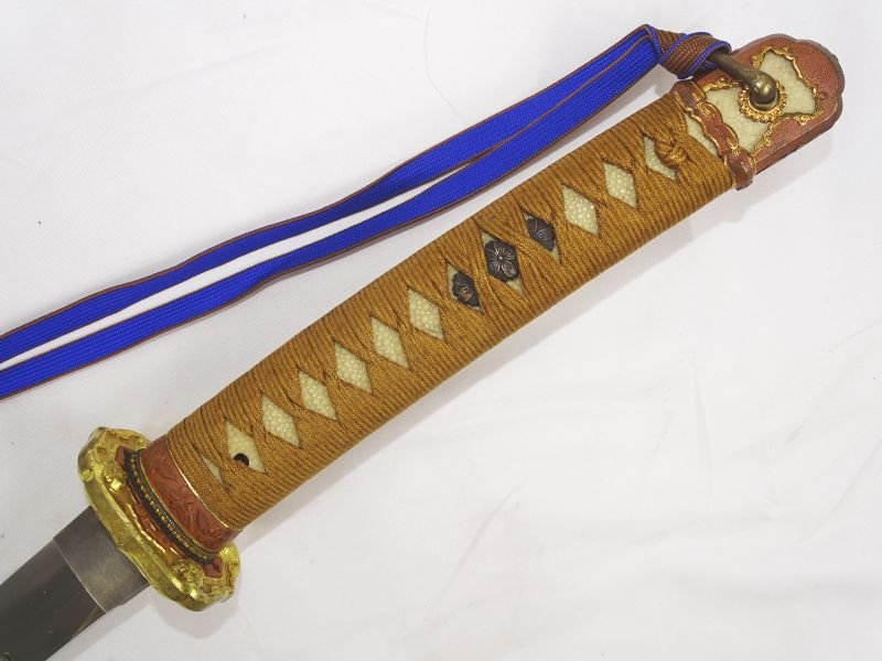 Signed WWII Army Officer Shin Gunto Sword with Matching Numbers — image 10