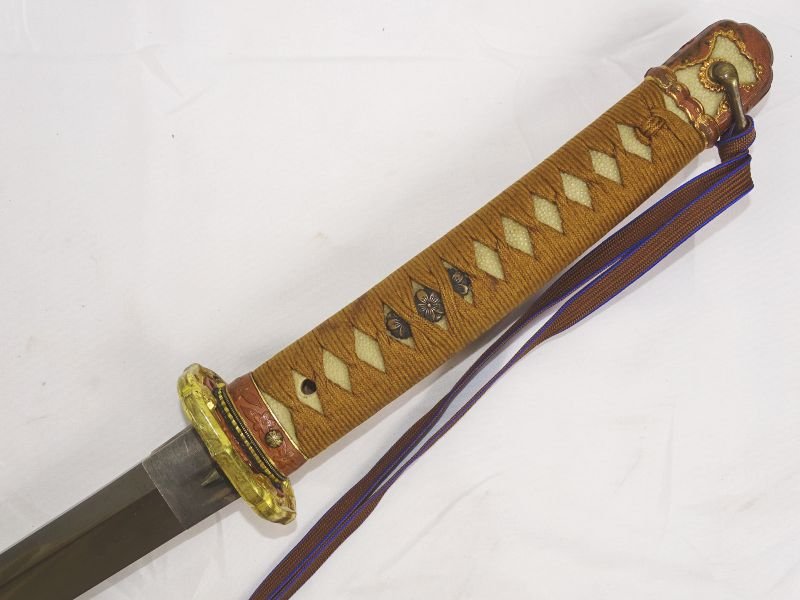 Signed WWII Army Officer Shin Gunto Sword with Matching Numbers — image 9