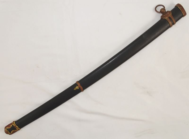 Signed Old Wakizashi Blade in World War II Army Officer Shin Gunto Mounts — image 9