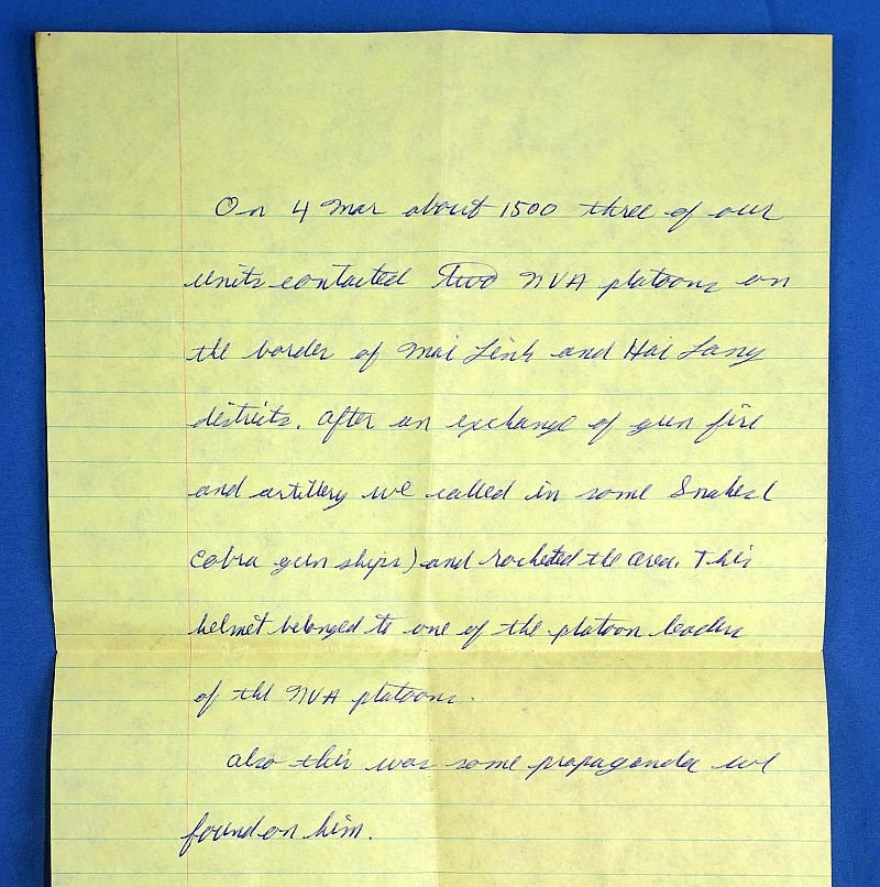 North Vietnamese Army Pith Helmet with Capture Paper and Provenance Document — image 10