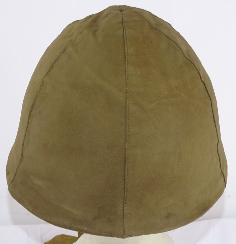 Untouched WWII Japanese Type 90 Combat Helmet with Cloth Helmet Cover — image 4