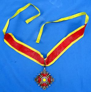Manchuko Order of the Pillars of State 3rd Class Neck …