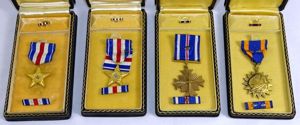 Named and Cased WWII / Korean War Silver Star, Distinguished …