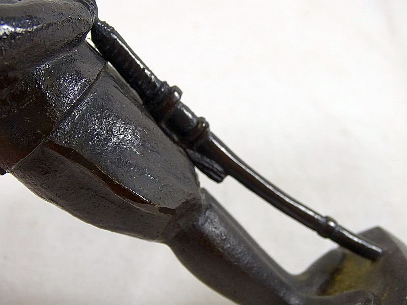 WWII Era Bronze Statue of a Japanese Army Officer with Sword — image 4