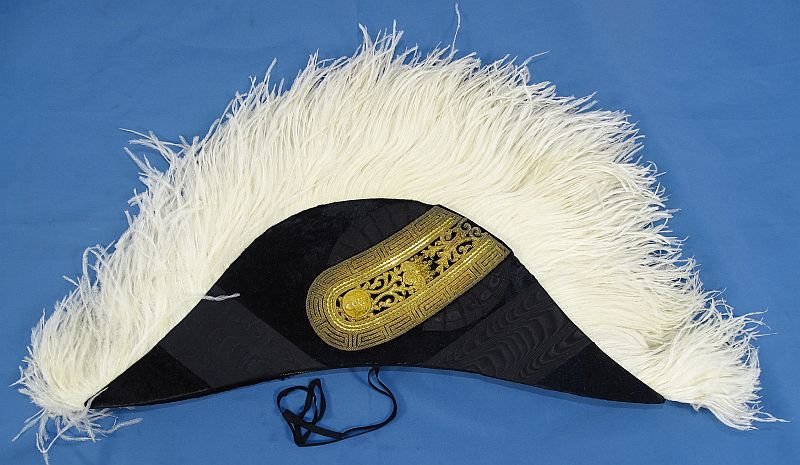 Cased WWII Period Imperial Japanese Court Dress Bicorne Hat — image 5