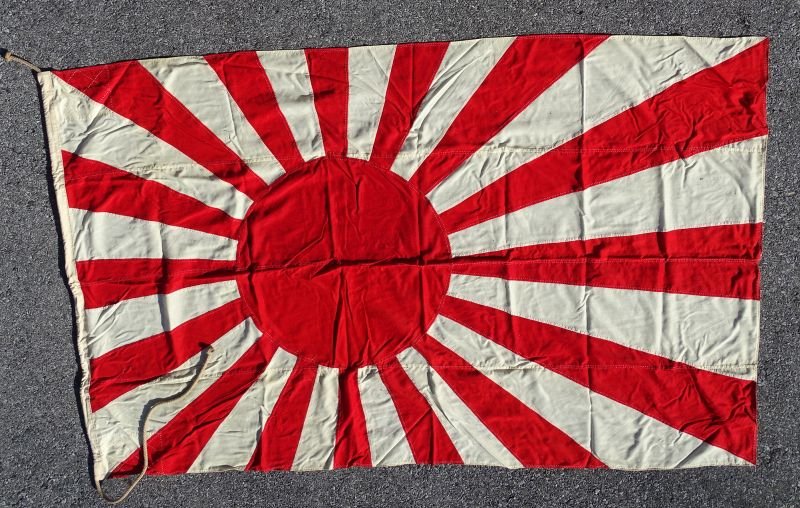 Pair Of WWII Japanese Navy Flags From Destroyer Yakaze — image 3