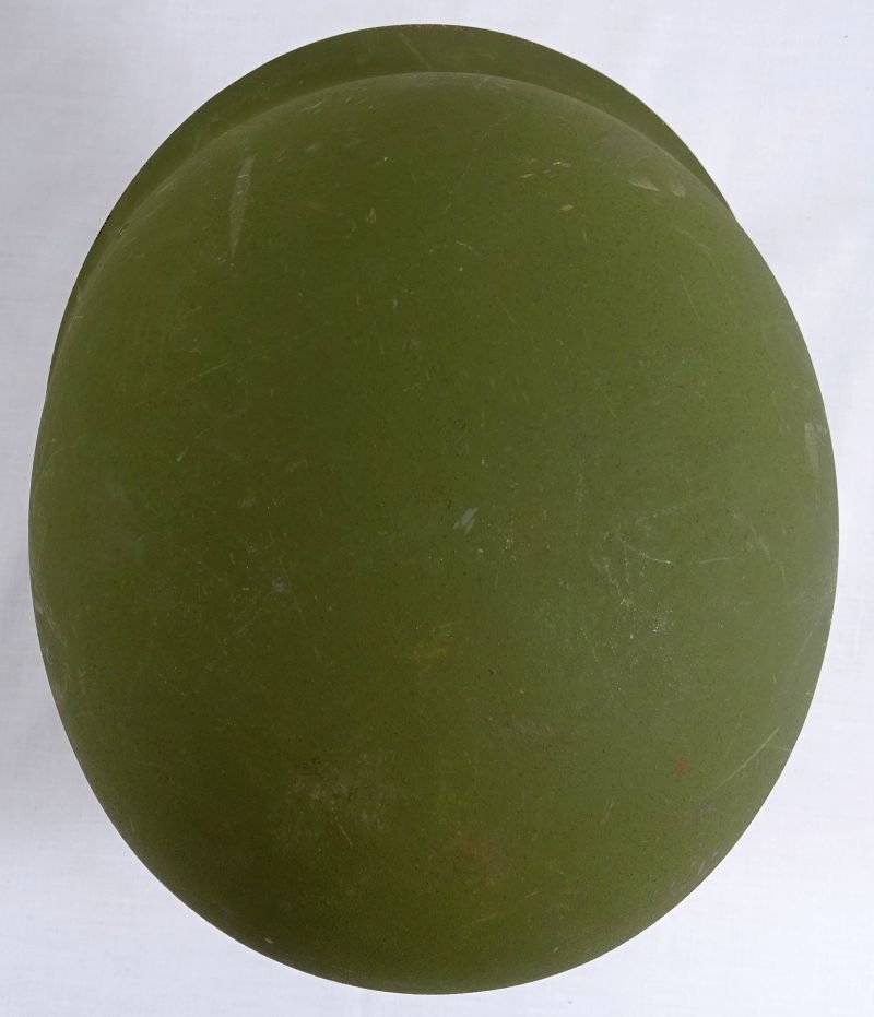 Vietnam War Era Rear Seam Swivel Bale M1 Combat Helmet with Painted Medic Insignia — image 12