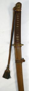 WWII Japanese Army Officer Shin Gunto Sword Signed Kunihiro with …