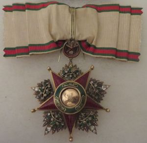 Ottoman Order of Nishani Sefkat 18K Diamonds & Rubies