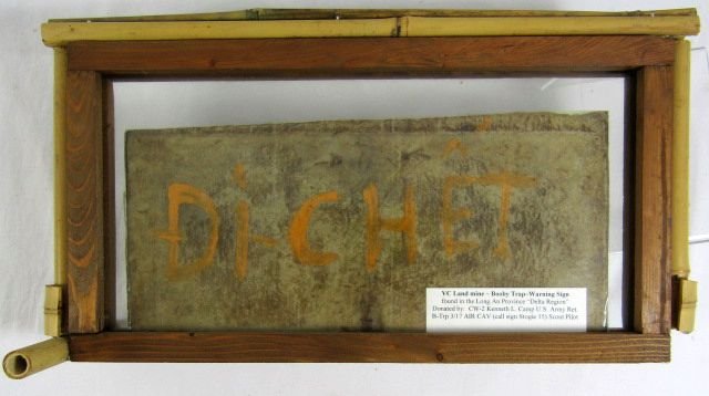 Vietnam War VC Mine / Booby Trap Warning Sign — image 4