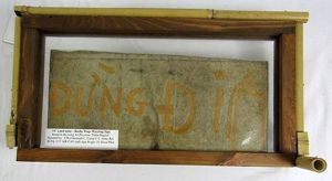 Vietnam War VC Mine / Booby Trap Warning Sign