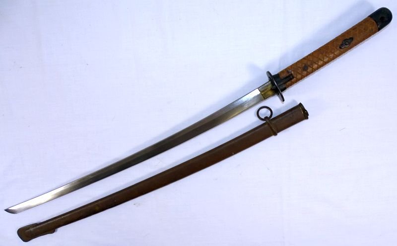 WWII Late War Japanese Army Type 95 Nagoya Arsenal NCO Shin-Gunto Sword — image 2