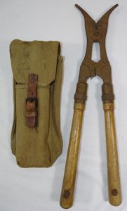 WWII Japanese Military Wire Cutters And Pouch