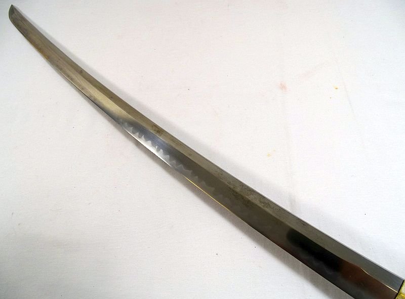 WWII 1941 Dated Japanese Army Officer Shin Gunto Sword Signed Amahide — image 9