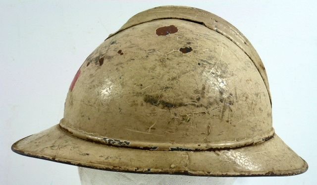 French WWI Medic Model 1915 Adrian Helmet — image 6